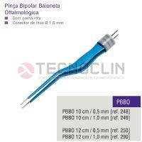 Pina Bipolar Baioneta Oftalmolgica 10cm ponta reta