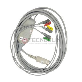 Cabo Paciente AC005 para Monitor de ECG e Cardioversor TEB