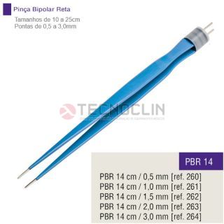 Pina Bipolar Reta 12cm Ponta Reta