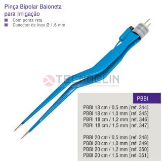 Pina Bipolar Baioneta para Irrigao 18cm