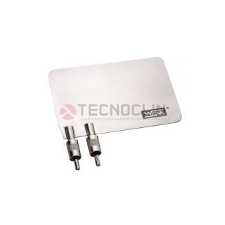Placa de Ao Inox 80 mm X 120 mm PP-06
