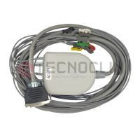 Cabo Paciente Ergometria TEB AC177 5 Vias Terminal Tipo Garra para ECG de Esforco 3 Canais Apex 1000