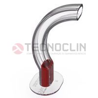 Canula de Guedel Transparente Numero 4 (10cm) Vermelho