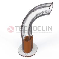 Canula de Guedel Transparente Numero 5 (11cm) Laranja