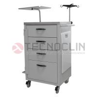 Carro de Emerg�ncia com Tampo em Inox 1012-HO