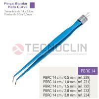 Pina Bipolar Reta 14cm Ponta Curva