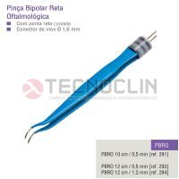 Pina Bipolar Reta Oftalmolgica 10cm ponta curva